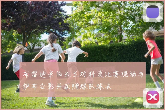 布雷迪亲临米兰对科莫比赛现场与伊布合影并获赠球队球衣