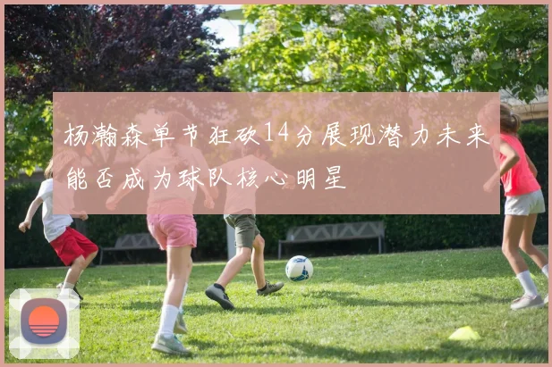杨瀚森单节狂砍14分展现潜力未来能否成为球队核心明星